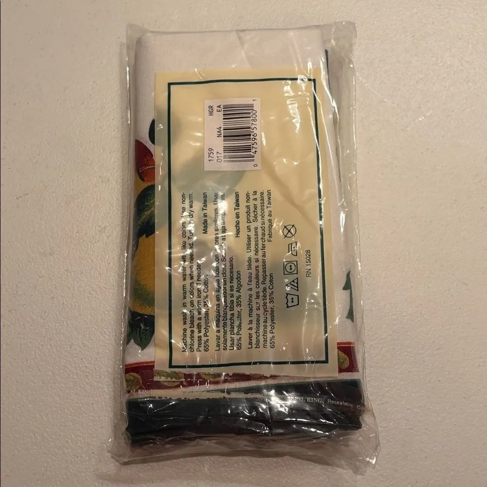 Fruit Print Cloth Napkins - Set of 4 - Picture 4 of 4